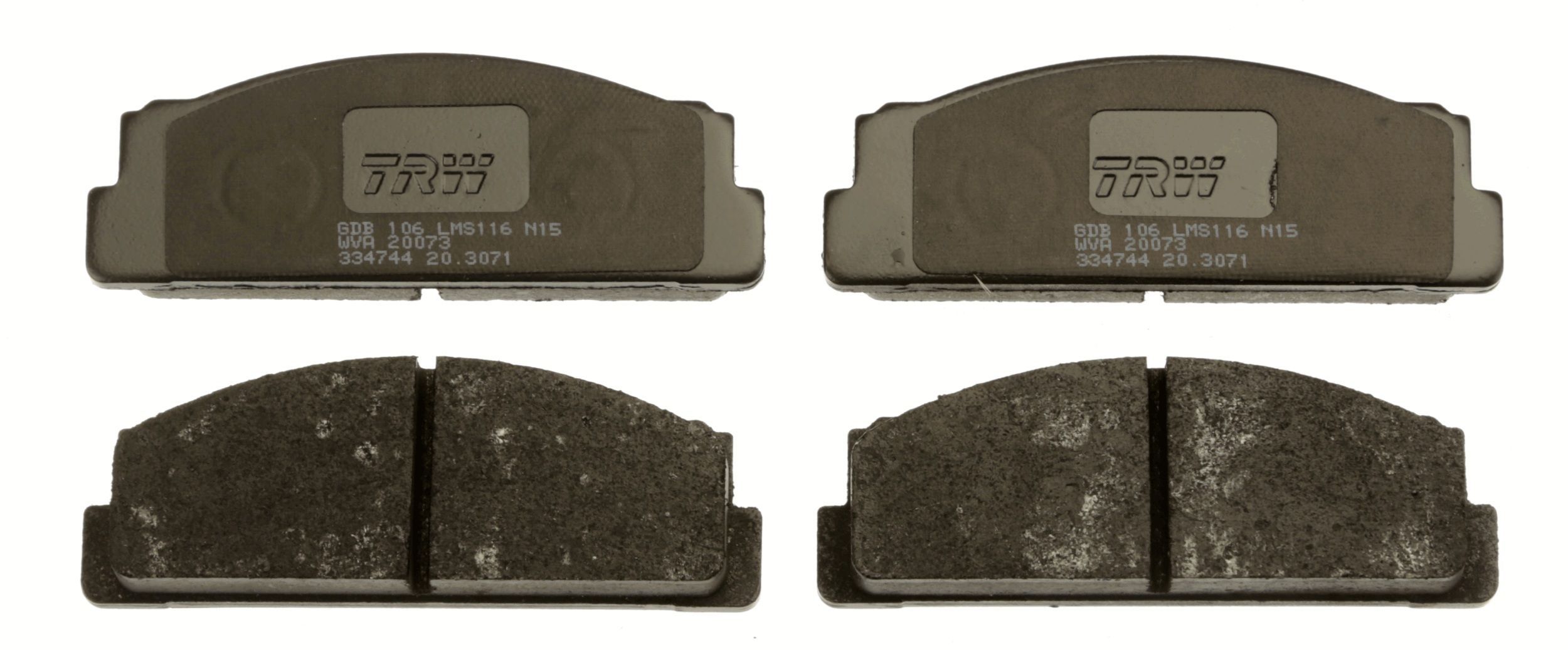 Stabdžių trinkelių rinkinys, diskinis stabdys TRW GDB106