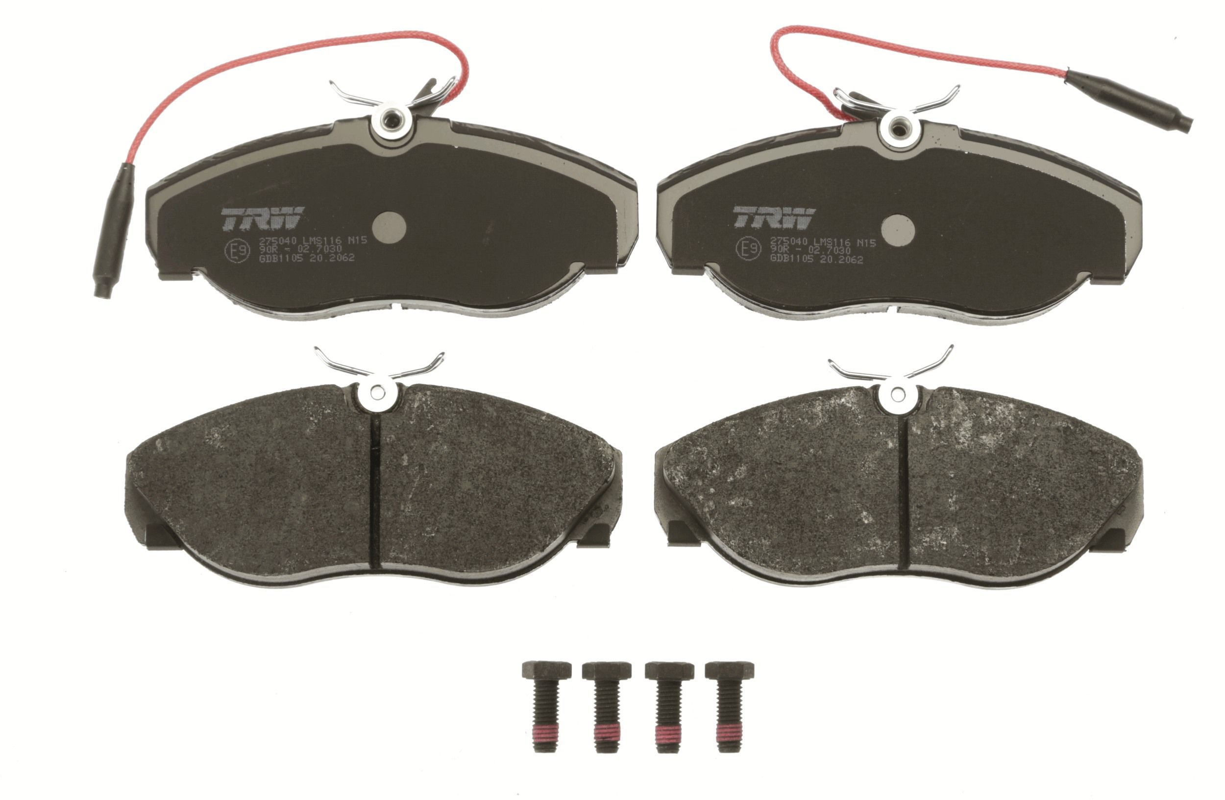 Stabdžių trinkelių rinkinys, diskinis stabdys TRW GDB1105