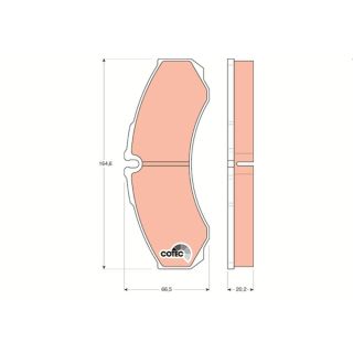 Stabdžių trinkelių rinkinys, diskinis stabdys TRW GDB1345