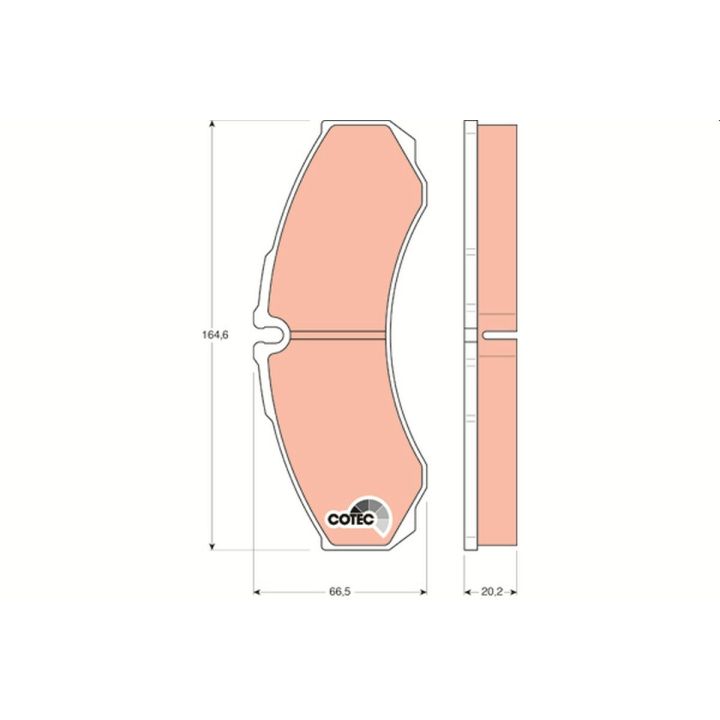 Stabdžių trinkelių rinkinys, diskinis stabdys TRW GDB1345