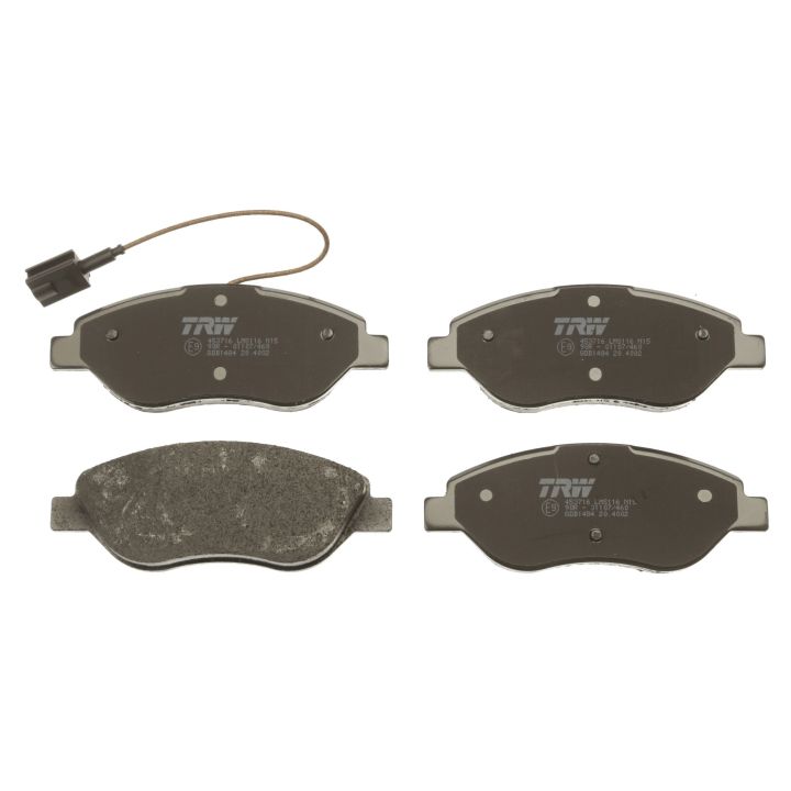 Stabdžių trinkelių rinkinys, diskinis stabdys TRW GDB1484