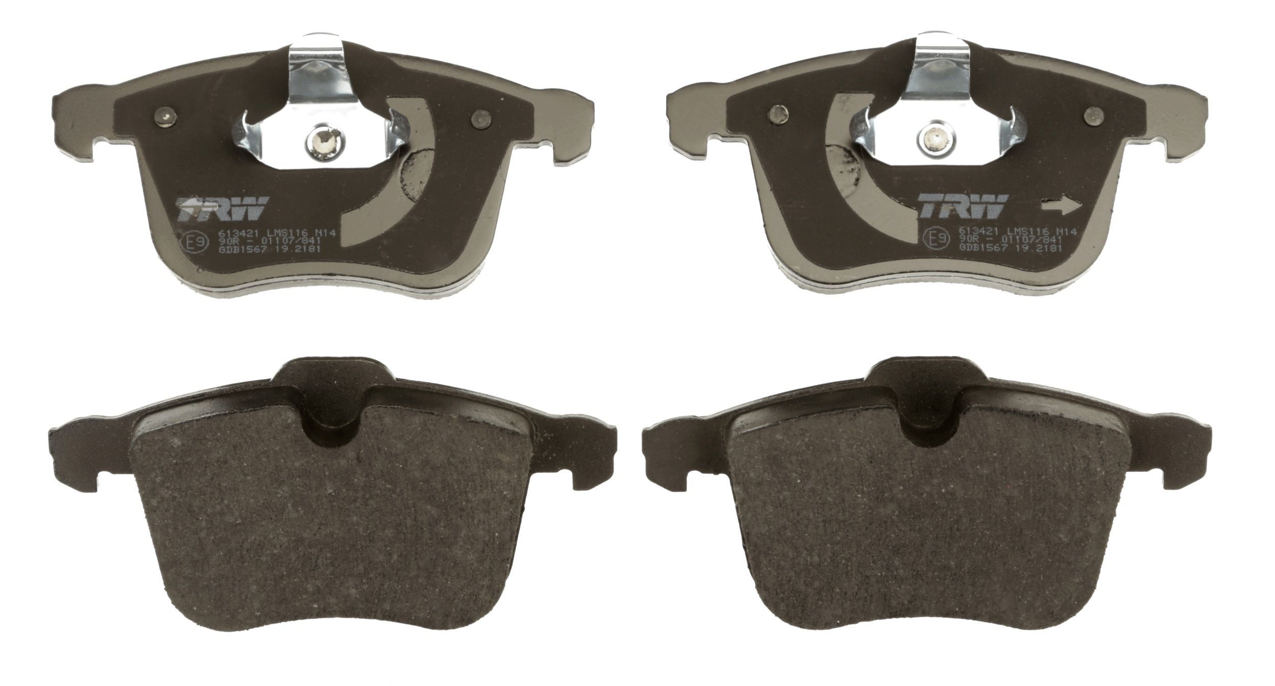 Stabdžių trinkelių rinkinys, diskinis stabdys TRW GDB1567