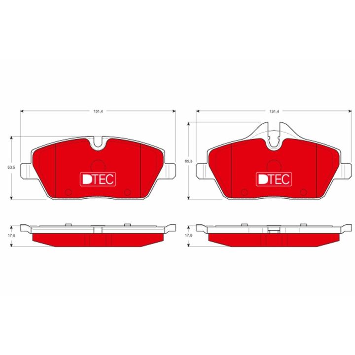 Stabdžių trinkelių rinkinys, diskinis stabdys TRW GDB1611DTE