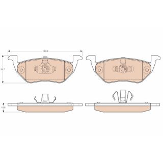 Stabdžių trinkelių rinkinys, diskinis stabdys TRW GDB1754
