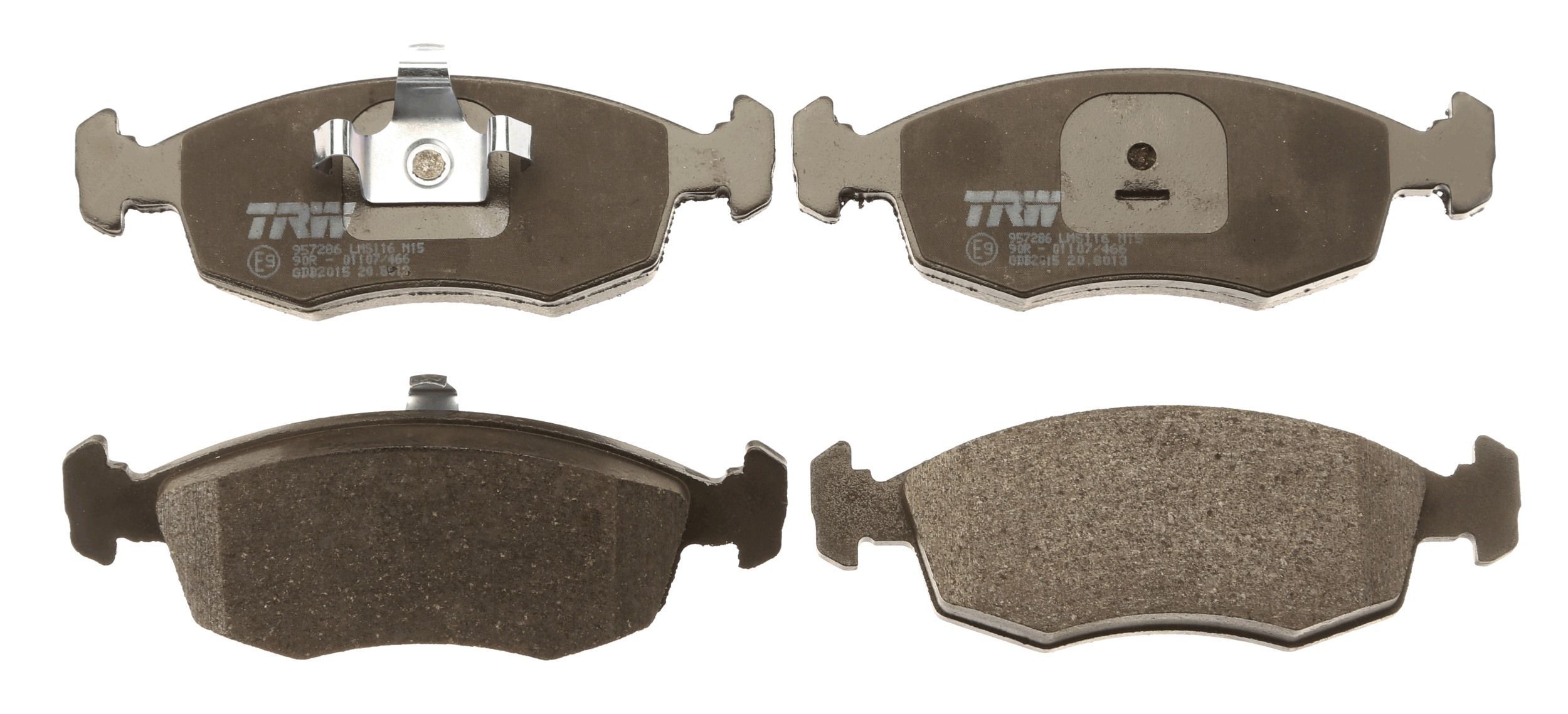 Stabdžių trinkelių rinkinys, diskinis stabdys TRW GDB2015