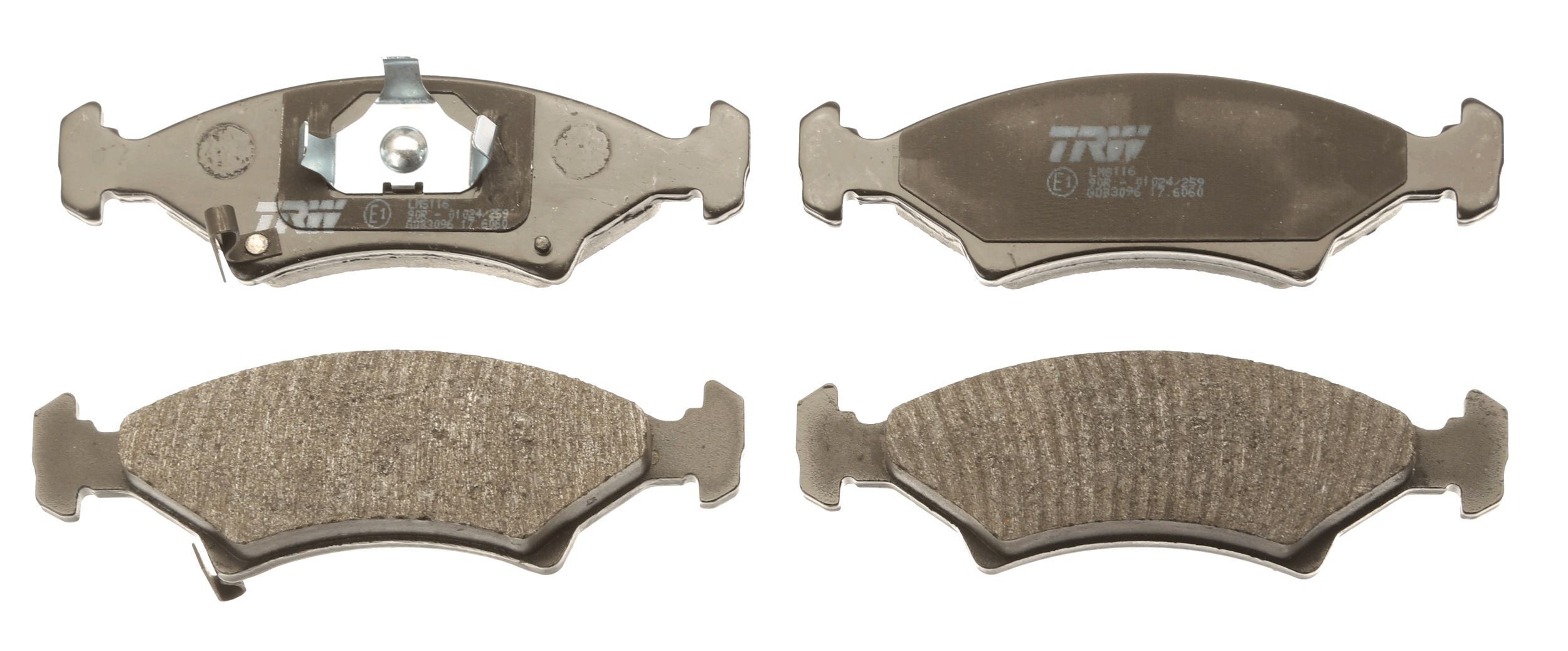 Stabdžių trinkelių rinkinys, diskinis stabdys TRW GDB3096