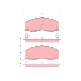 Stabdžių trinkelių rinkinys, diskinis stabdys TRW GDB3263