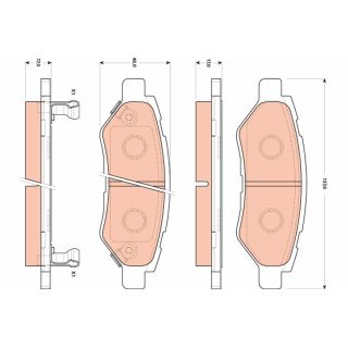 Stabdžių trinkelių rinkinys, diskinis stabdys TRW GDB4602