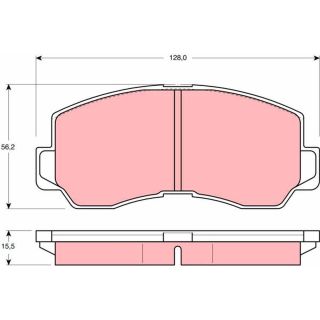 Stabdžių trinkelių rinkinys, diskinis stabdys TRW GDB785