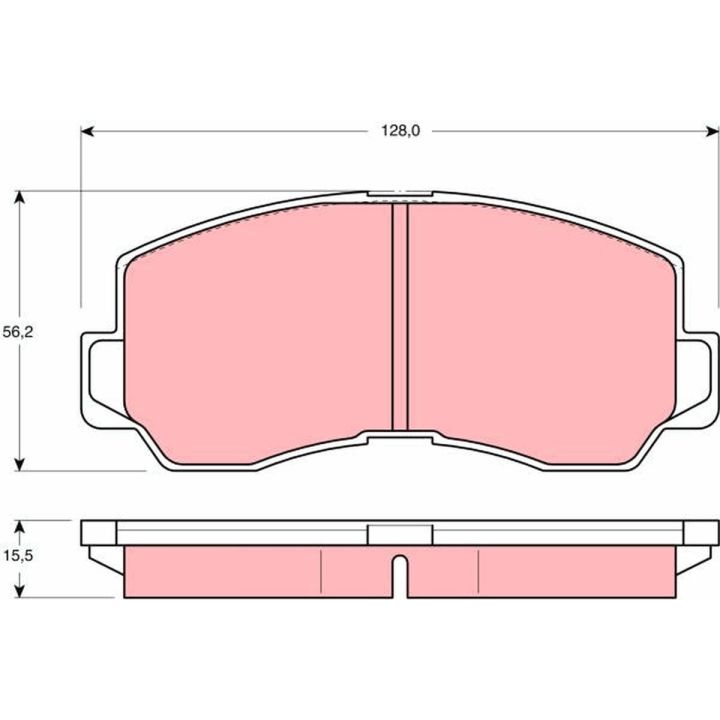 Stabdžių trinkelių rinkinys, diskinis stabdys TRW GDB785