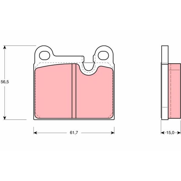 Stabdžių trinkelių rinkinys, diskinis stabdys TRW GDB919