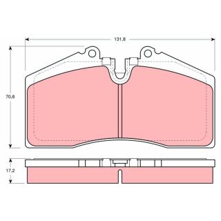 Stabdžių trinkelių rinkinys, diskinis stabdys TRW GDB966