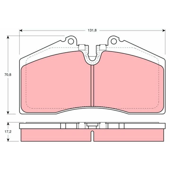Stabdžių trinkelių rinkinys, diskinis stabdys TRW GDB966
