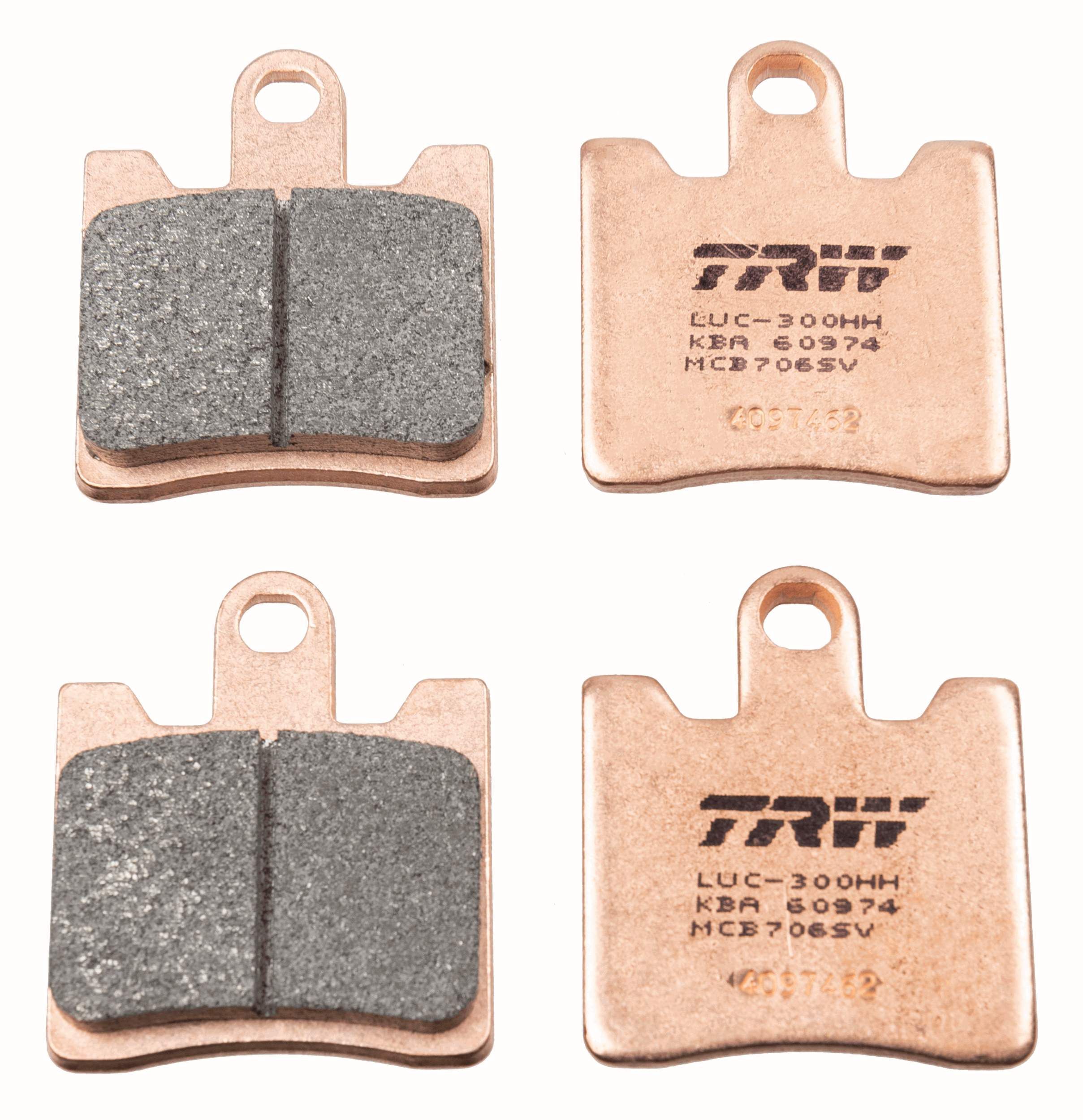 Stabdžių trinkelių rinkinys, diskinis stabdys TRW MCB706SV