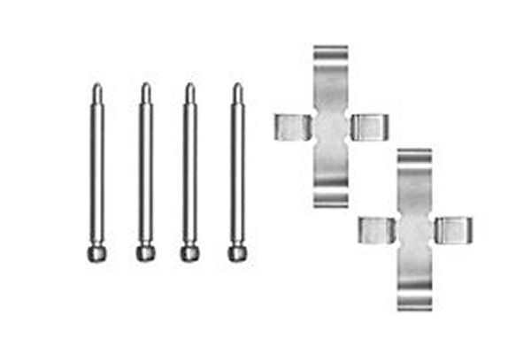 Priedų komplektas, diskinių stabdžių trinkelės TRW PFK198