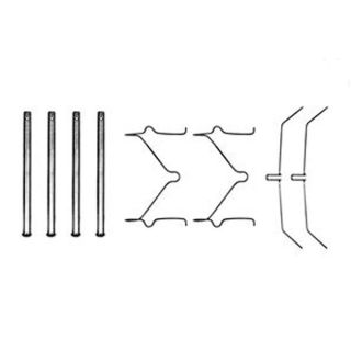 Priedų komplektas, diskinių stabdžių trinkelės TRW PFK208