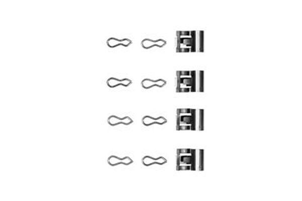Priedų komplektas, diskinių stabdžių trinkelės TRW PFK213