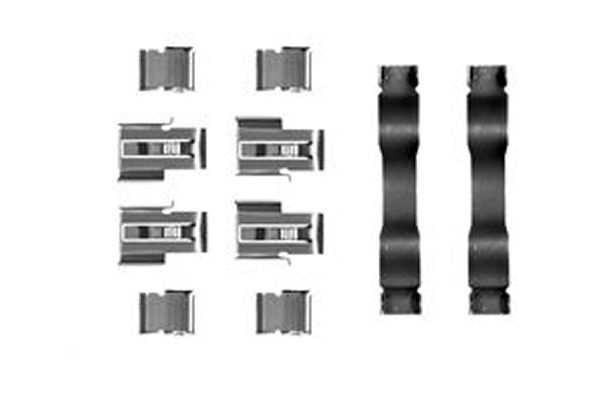 Priedų komplektas, diskinių stabdžių trinkelės TRW PFK229