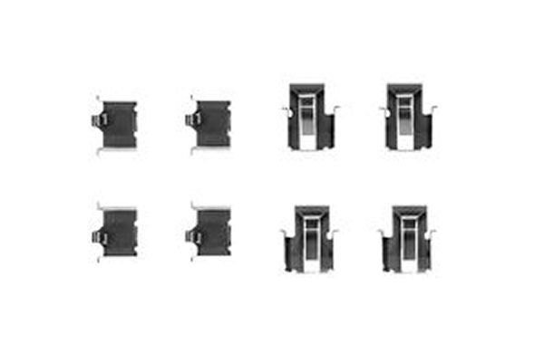 Priedų komplektas, diskinių stabdžių trinkelės TRW PFK236