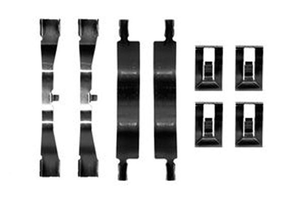 Priedų komplektas, diskinių stabdžių trinkelės TRW PFK237