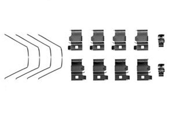 Priedų komplektas, diskinių stabdžių trinkelės TRW PFK271