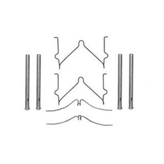 Priedų komplektas, diskinių stabdžių trinkelės TRW PFK288