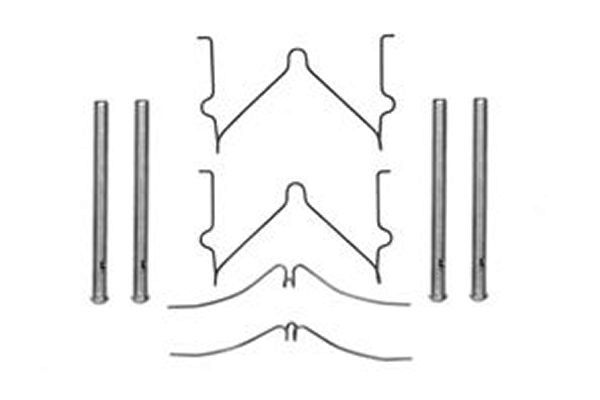 Priedų komplektas, diskinių stabdžių trinkelės TRW PFK288