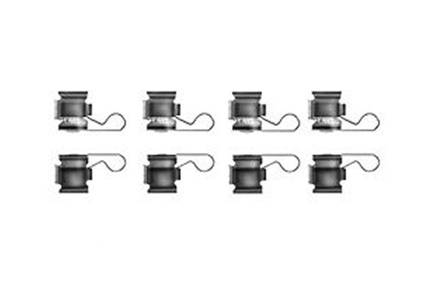 Priedų komplektas, diskinių stabdžių trinkelės TRW PFK324