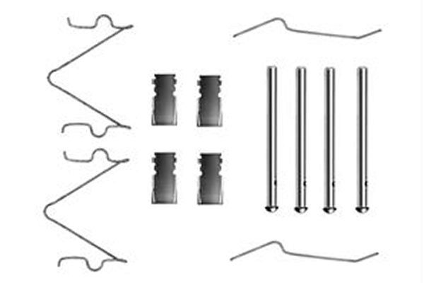 Priedų komplektas, diskinių stabdžių trinkelės TRW PFK330