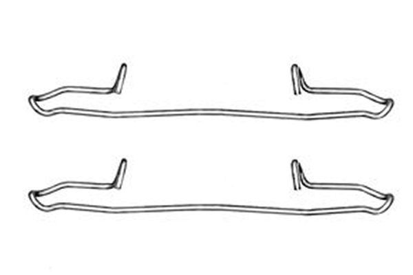 Priedų komplektas, diskinių stabdžių trinkelės TRW PFK349