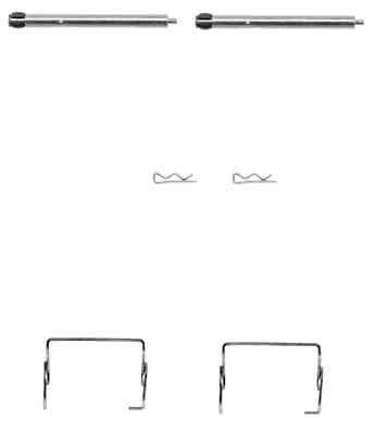 Priedų komplektas, diskinių stabdžių trinkelės TRW PFK371