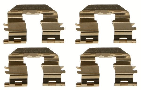 Priedų komplektas, diskinių stabdžių trinkelės TRW PFK617