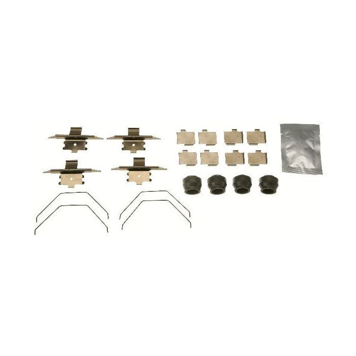 Priedų komplektas, diskinių stabdžių trinkelės TRW PFK628