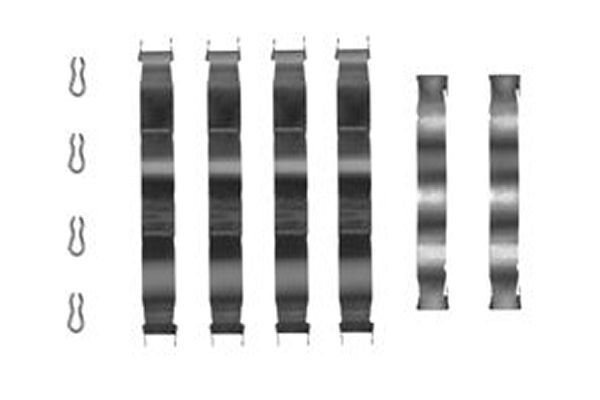Priedų komplektas, diskinių stabdžių trinkelės TRW PFK66