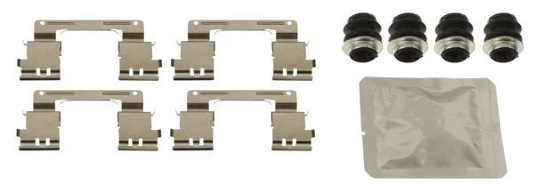 Priedų komplektas, diskinių stabdžių trinkelės TRW PFK670