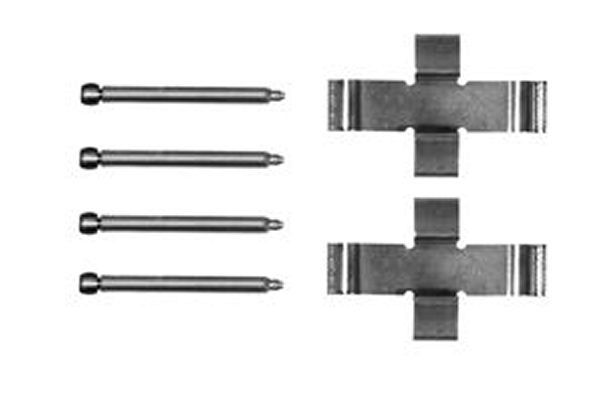 Priedų komplektas, diskinių stabdžių trinkelės TRW PFK81