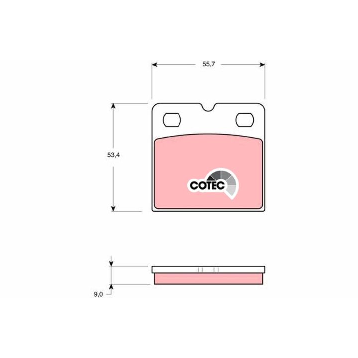 Stabdžių trinkelių rinkinys, stovėjimo stabdys TRW GDB1641