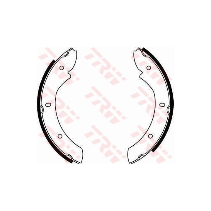 Stabdžių trinkelių komplektas, stovėjimo stabdis TRW GS6236