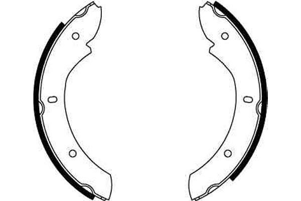 Stabdžių trinkelių komplektas, stovėjimo stabdis TRW GS6236