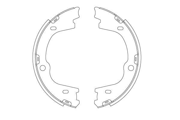 Stabdžių trinkelių komplektas, stovėjimo stabdis TRW GS8003