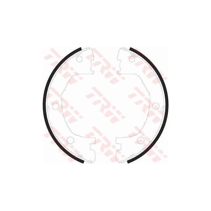 Stabdžių trinkelių komplektas, stovėjimo stabdis TRW GS8440