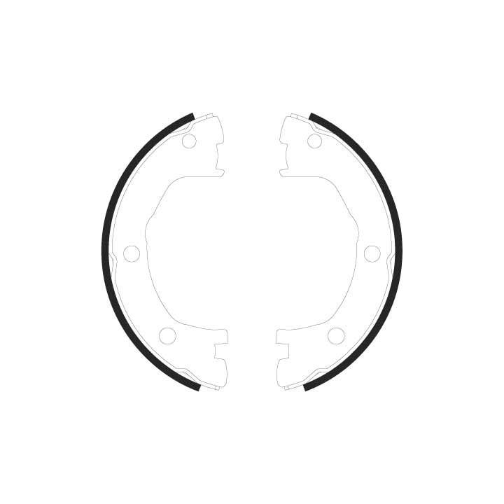 Stabdžių trinkelių komplektas, stovėjimo stabdis TRW GS8440