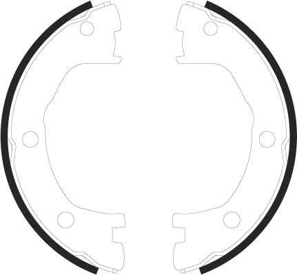 Stabdžių trinkelių komplektas, stovėjimo stabdis TRW GS8440