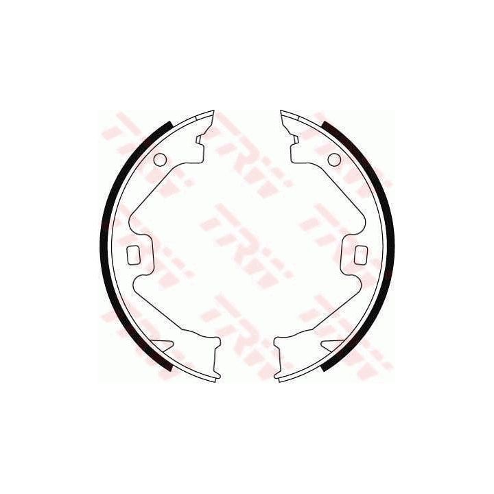 Stabdžių trinkelių komplektas, stovėjimo stabdis TRW GS8469