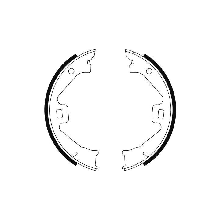 Stabdžių trinkelių komplektas, stovėjimo stabdis TRW GS8469