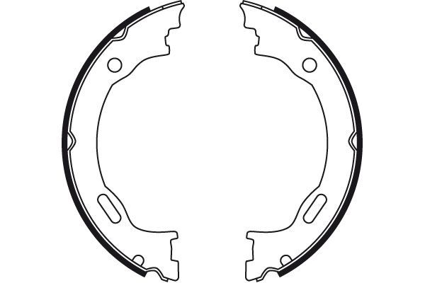 Stabdžių trinkelių komplektas, stovėjimo stabdis TRW GS8475