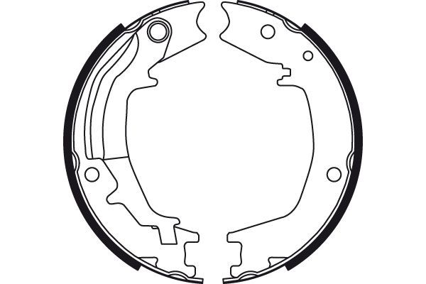 Stabdžių trinkelių komplektas, stovėjimo stabdis TRW GS8489