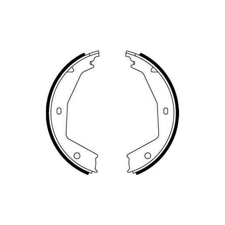 Stabdžių trinkelių komplektas, stovėjimo stabdis TRW GS8668