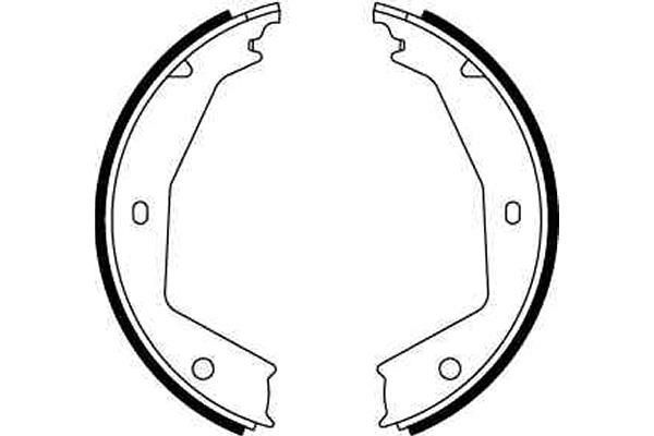 Stabdžių trinkelių komplektas, stovėjimo stabdis TRW GS8668