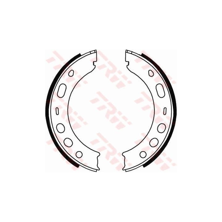 Stabdžių trinkelių komplektas, stovėjimo stabdis TRW GS8706